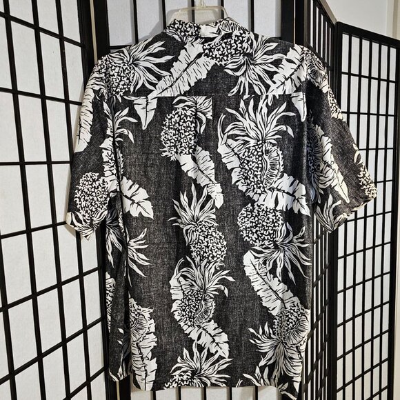 Black White Pineapple Vintage Hawaiian Aloha Days Inside Out Style (AS115) - Picture 5 of 5